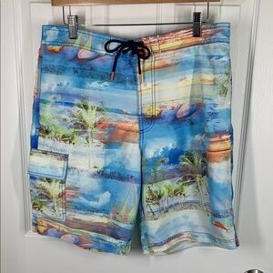 Tommy Bahama tropical print board shorts size medium